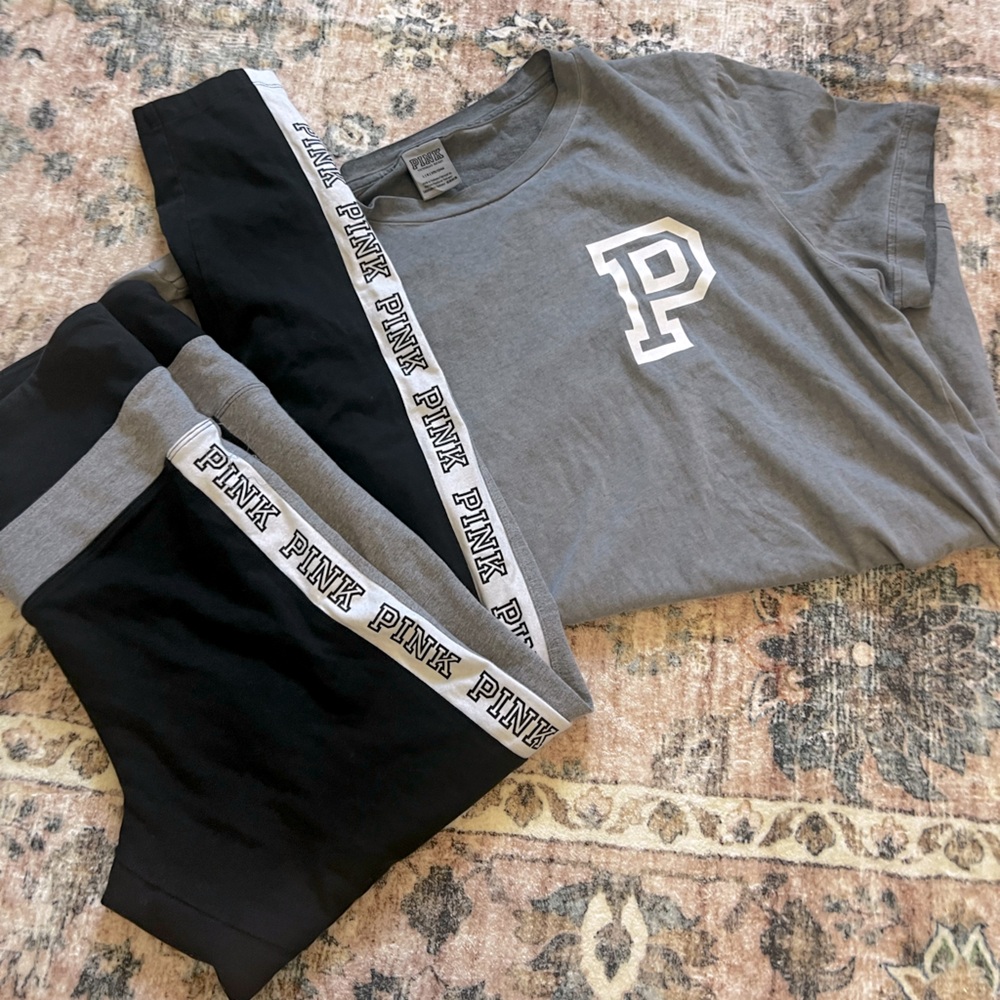 PINK tee and leggings set